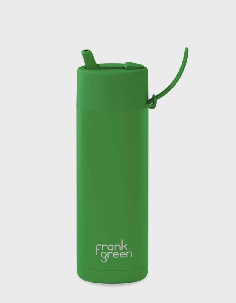 Frank Green Ceramic 20oz w/ Straw Insulated Water Bottle - Chocolate | Surf Accessories