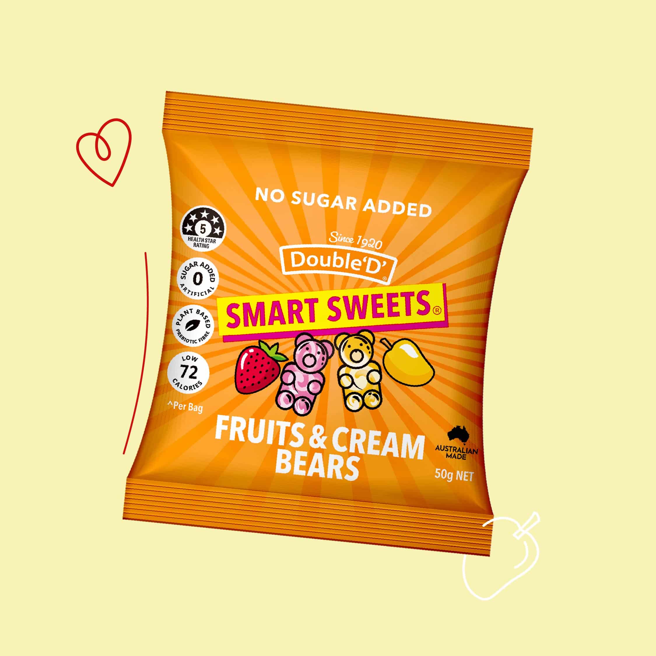 Double D Smart Sweets Fruits N Cream