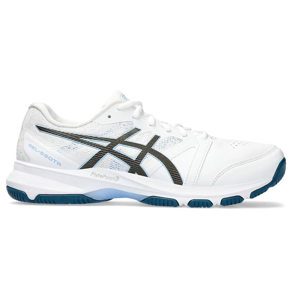 ASICS Men's Gel-550Tr (2E Wide) - White/Gunmetal 7.5