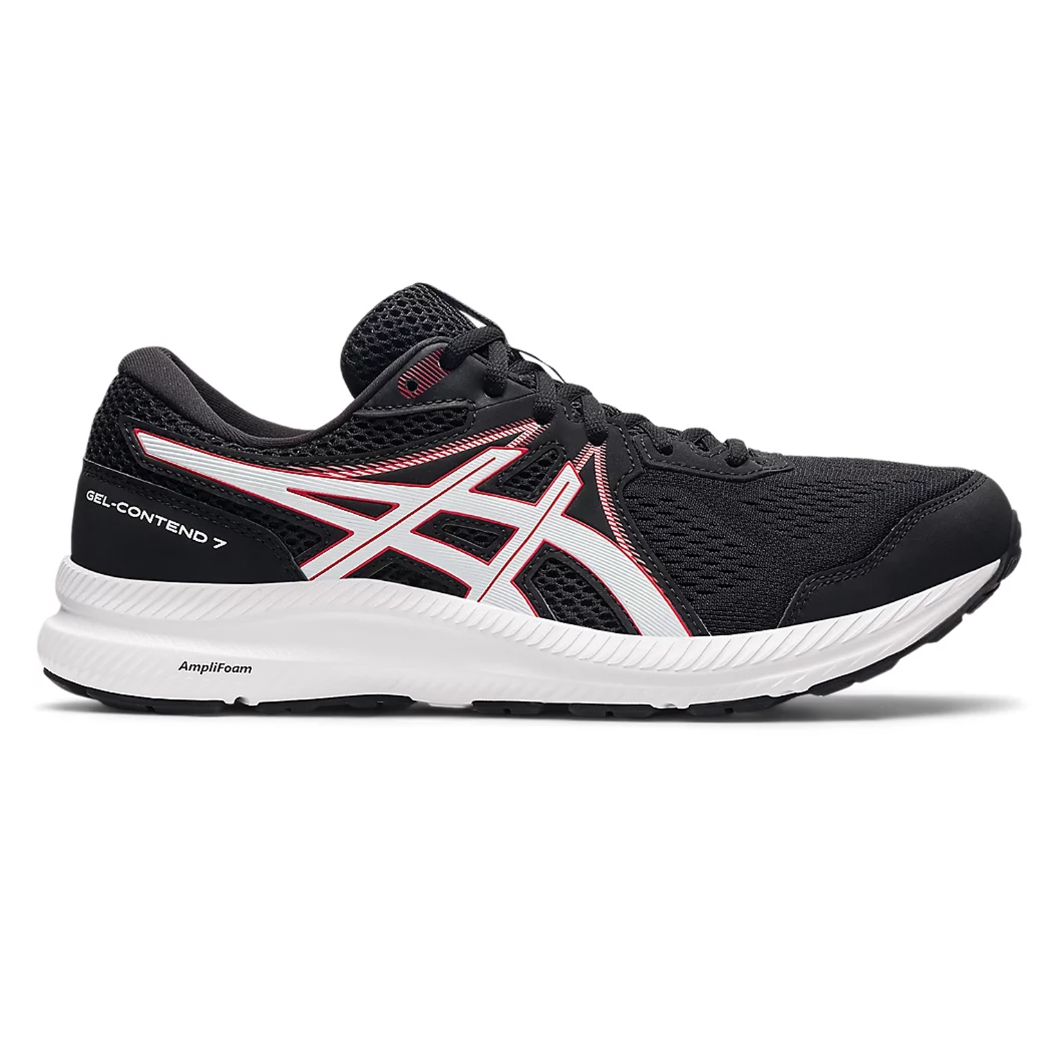ASICS GEL-Contend 7 Mens Running Shoe - Black/Electric Red