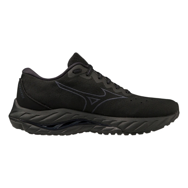 Mizuno | Mens Wave Inspire 19 SSW (Black/Stormy Weather/Ombre Blue) 10