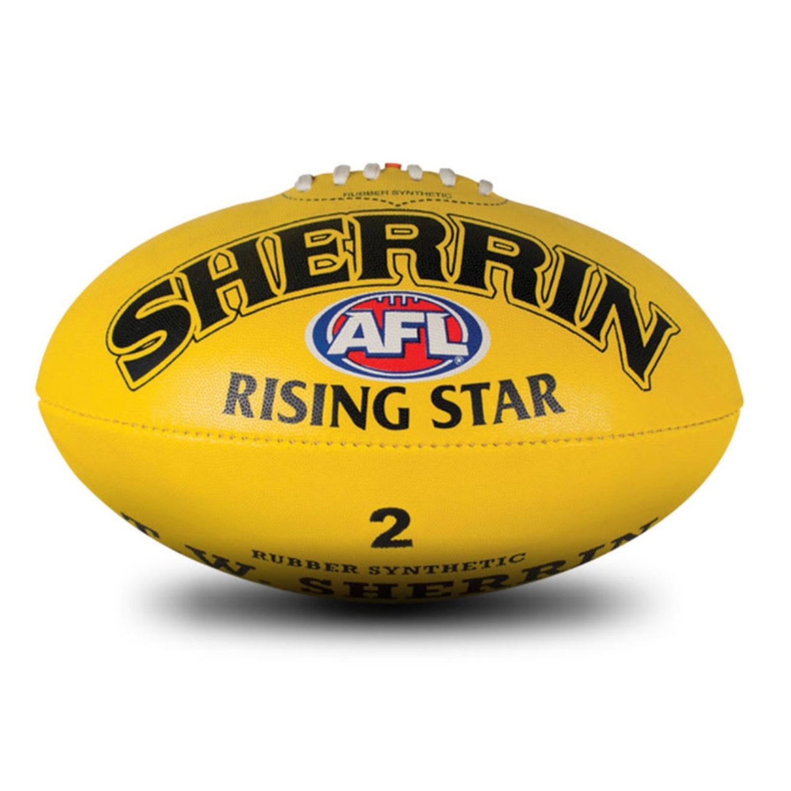 Sherrin AFL Match All Surface Football, Yellow, Size 2