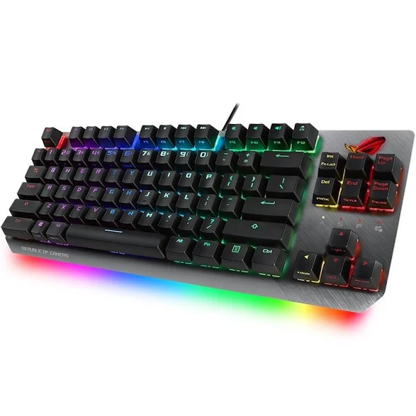 Asus x802 rog strix scope tkl wired blue mechanical rgb mechanical