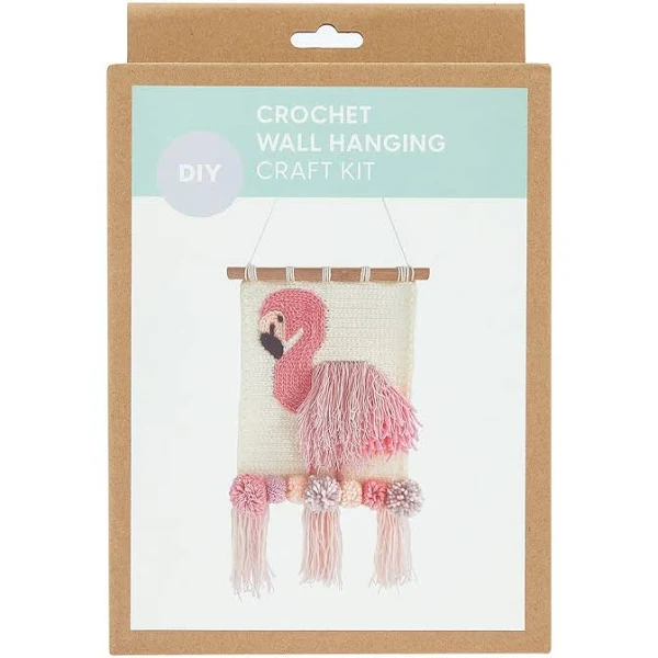 Kmart DIY Crochet Wall Hanging Craft Kit Flamingo Price History Comparison Alerts