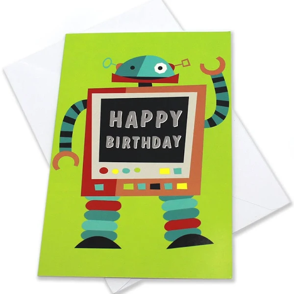 Kmart Hallmark Birthday Card-Robot | Price History & Comparison | BuyWisely