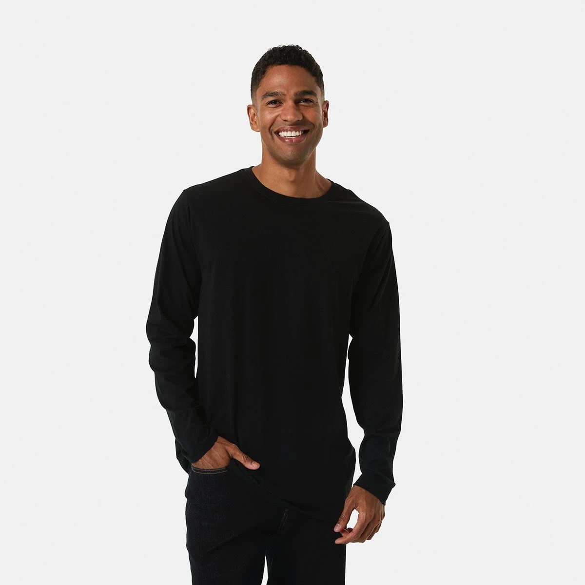 Kmart Long Sleeve Basic T Shirt in BlackL Price History Comparison Alerts