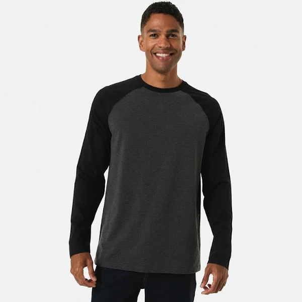 Kmart Long Sleeve Raglan T Shirt in Blacks Price History Comparison Alerts